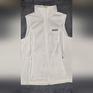 Columbia Women's Benton Springs Full-Zip Fleece Vest - White, Size Medium